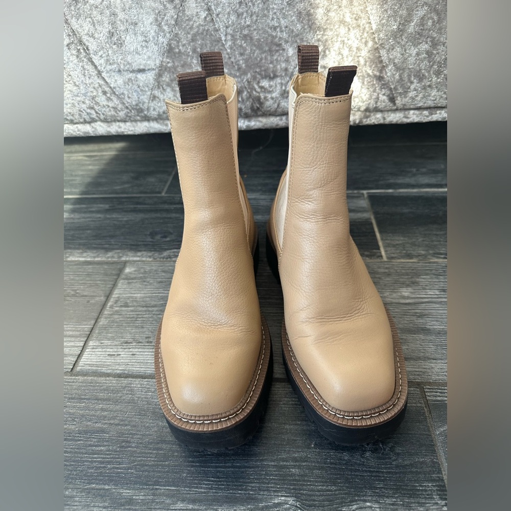 Sam Edelman Laguna Chelsea Boot in neutral beige size 6.5 - Picture 12 of 17